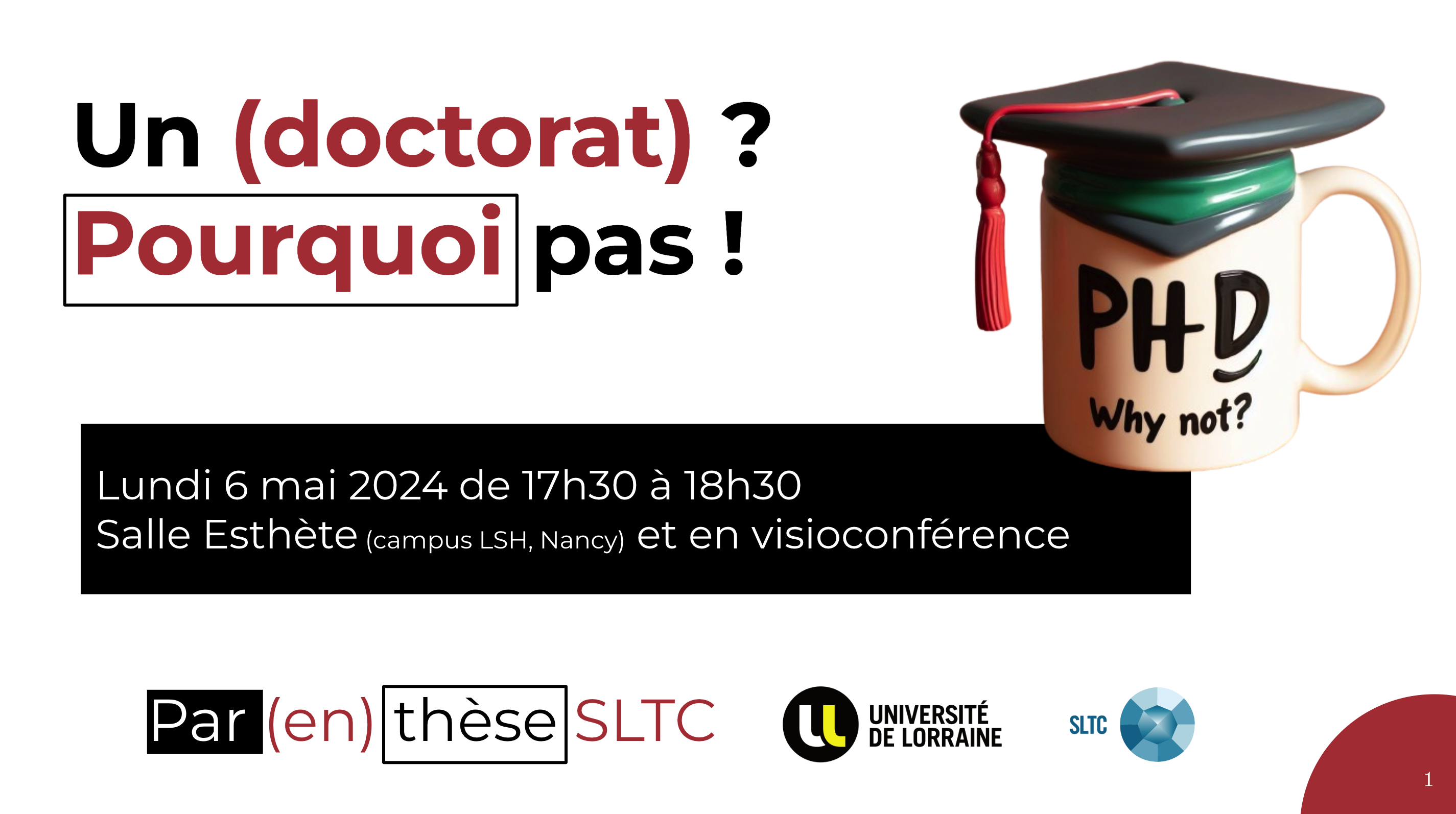 Un doctorat ? Pourquoi pas !