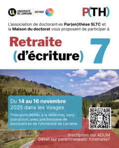 Retraite d’écriture #7 (nov. 2025)