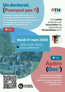 Double soirée « Un doctorat, pourquoi pas ?! » et Apéro·Doc — 31 mars 2026