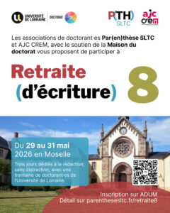 Retraite d&rsquo;écriture 8 (mai 2026)