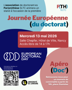 Par(en)thèse SLTC à la journée européenne du doctorat